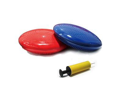 China Round Balance Disc Cushion Pad Air Stability Cushion With Hand Pump Pack 2 for sale