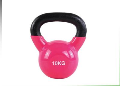 China Fitness Gym Kettlebell 10 KG Vinyl Dipped Kettlebells For Core Workouts for sale