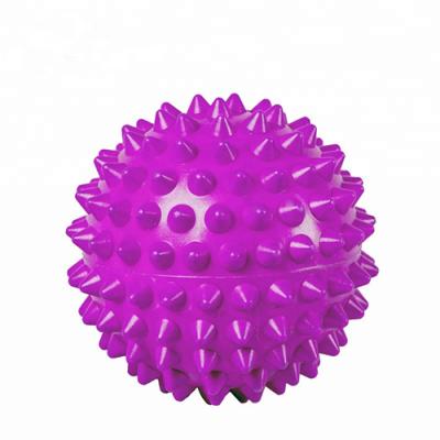 China Purple PVC Spiky Exercise Ball Massage Trigger Point Hand Exercise Pain Relieve for sale