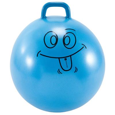 China PVC Jumping Loop Handed Space Hopper Ball Inflated Jumping Ball Custom Logo for sale