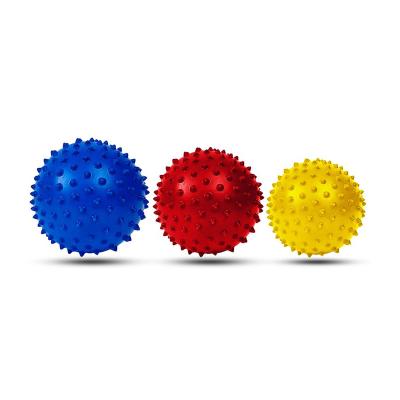 China Spiky Massage Balls For Foot, Back, Muscles ，3 Soft To Firm Spiked Massager Roller Orb Set For Plantar Fasciitis for sale