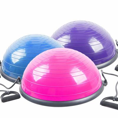 China Half Ball Balance Trainer with Straps Yoga Balance Ball Anti Slip for Core Training Home Fitness Strength Exercise for sale