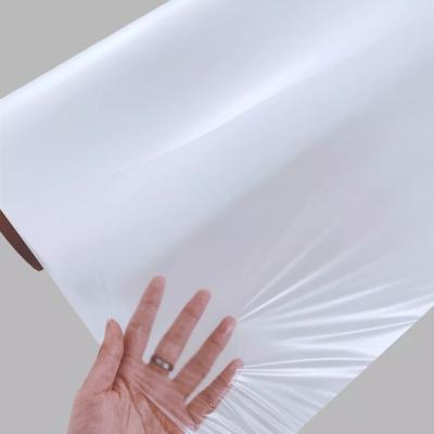 China Polyester-Film PES TPU Klebstreifen-0.17mm weißer für Kleideraufkleber zu verkaufen