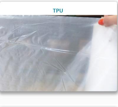 China Alta película adhesiva elástico de TPU Hotmelt para la tela multifuncional del cuero de la ropa en venta