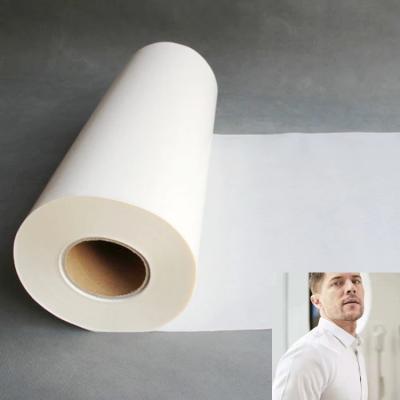 China Roll Width 48CM Hot Melt Adhesive Film For Business Shirts for sale