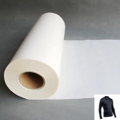 China Outdoor Cycling Clothing PO Hot Melt Film Adhesive Eco Friendly 1cm-150cm for sale