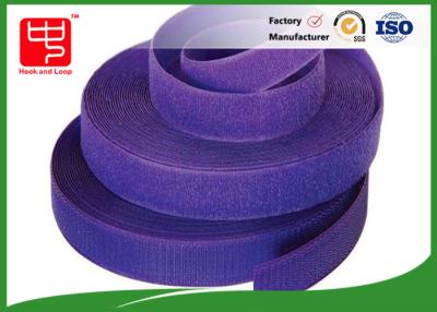 China Purple Strong Hook And Loop Adhesive Tape Roll For Garments for sale