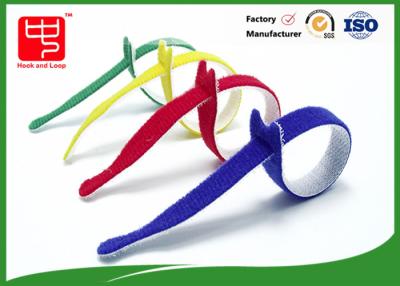 China Multi Colored Cable Ties Roll , Hook & Loop Fastening Cable Ties T Shape for sale