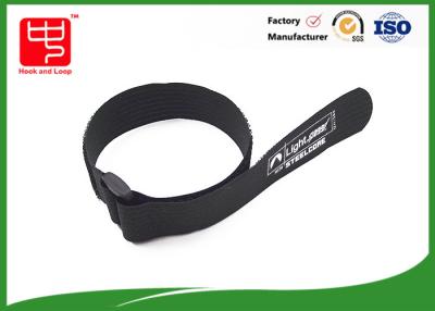 China Black  strap one side sticky backed  , 100% nylon cable ties with buckle for sale