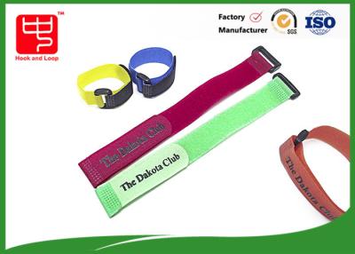 China Printing Hook & Loop Fastener / Custom Logo  Cinching Straps for sale