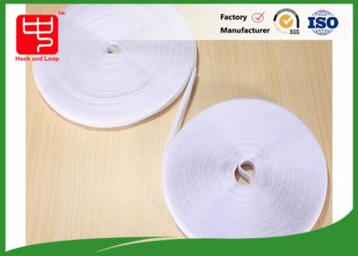 China Fabric Hook And Loop Tape Self - Adhesive / White Hook Loop Fastener 25m Per Roll for sale