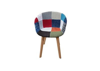 China Living Room Patchwork Dining Chair , Upholstered Seat Dining Chairs for sale