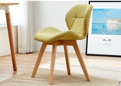 China Beech Leg Chairs With High Density Rebound Foam for sale