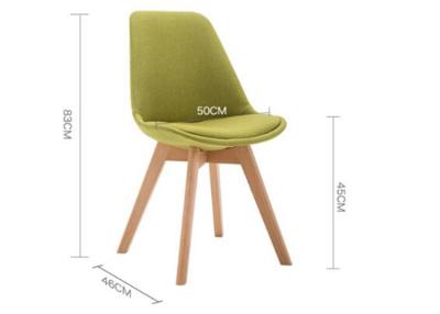 China Beech Leg Pu Leather Dining Chair with Ergonomically Designed for sale