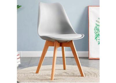 China Beech Wooden Leg Dining Chair High Density Springback Foam Cushion for sale