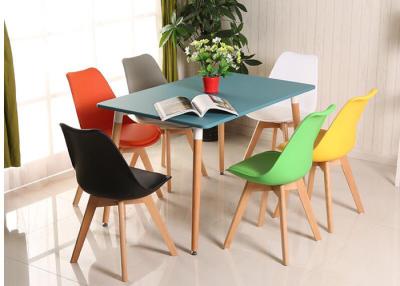 China High Back PVC PU Dining Chair , Modern Leather Dining Chairs Scratch Resistant for sale