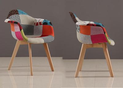China Simple Colorful Patchwork Dining Room Chairs , Upholstery Dining Chairs for sale