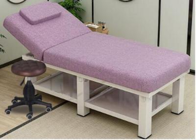China Sofá portátil de la belleza del masaje de madera, alta cama de cuero sintética de la belleza de los 60cm en venta
