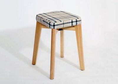 China Minimalist Design Modern Dressing Stool , Waterproof Beech Wood Chair for sale