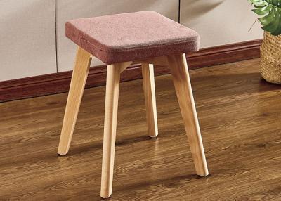 China Beech Wood Frame Makeup Stool Chair , Fabric Dressing Table Chair for sale