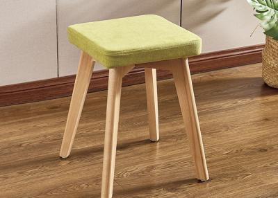 China Soft Upholstered Modern Dressing Stool Chair With Solid Wood Frame for sale