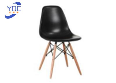China 82cm height Wooden Leg Dining Chair With PP Material Seat for sale