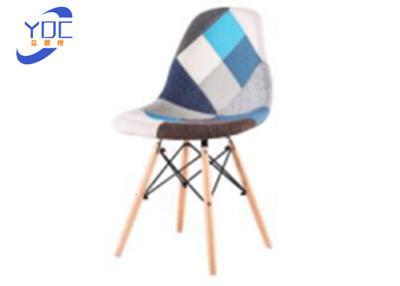 China Modern European Style Coffee Shop Chairs Patchwork Fabric for sale