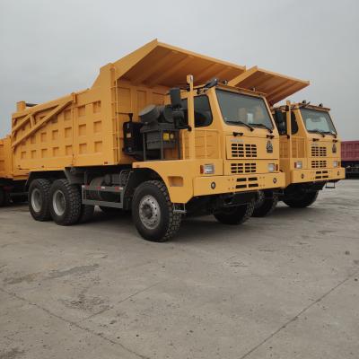 China 70 Ton Mine Dump Truck With 10 Wheels WD615.47 Left And Right Driving for sale
