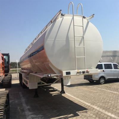 China Oil Tanker Semi Trailer 3 Axles 45000L 45cbm Fuel Transportation Trailer à venda