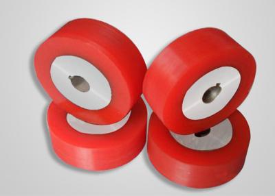 China TPU escogen el material cubierto PU del acero inoxidable de las ruedas del rodillo del poliuretano en venta