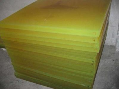 China Dureza de borracha 60A da folha do poliuretano industrial - força 95A de alta elasticidade à venda