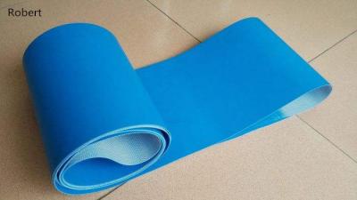 Chine Bande de conveyeur bleue de polyuréthane de couleur, catégorie comestible faite sur commande de bandes de conveyeur de TPU à vendre