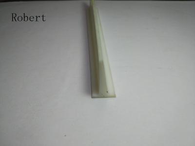 China White Color Polyurethane Conveyor Belt Extrusion Profiles For Guiding And Tracking for sale