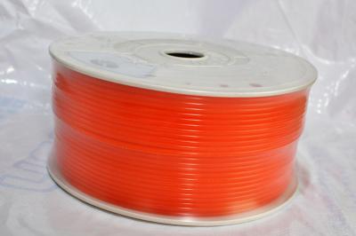 China Gurt-Hersteller-orange Farbabnutzungs-beständiges Uräthan-rundes Riemenleder PUs rundes für Packiagng-Maschinen zu verkaufen