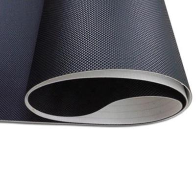 China 2000mm -3000mm Width Black Color PVC Conveyor Belt For Treadmill Machine for sale