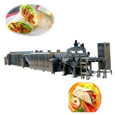 China Tortilla Production line with 32 inch press Roti Chapati line for tortilla manufacturer for sale