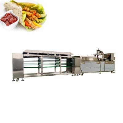 China Different Shape 250kg/H Tortilla Chapati Production Line Electric Power for sale