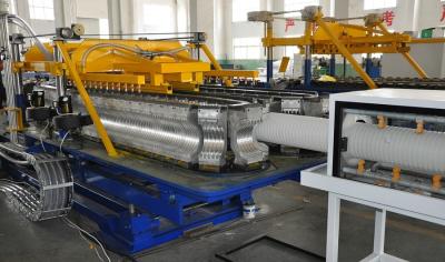 China PE / PP/ PVC Single Wall Corrugated Pipe Extrusion Line Large Output  SBG-250 for sale