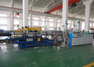 China 80kg/H PVC HDPE Corrugated Making Machine For 250mm Pipe for sale