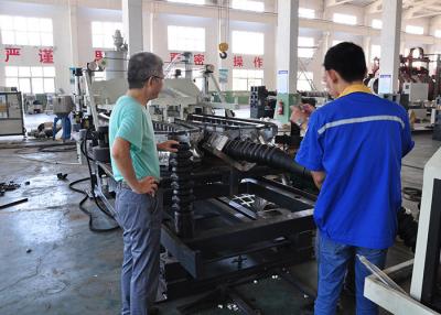 China Sewerage Drainage Double Wall Corrugated Pipe Extrusion Line For Fields Streets for sale
