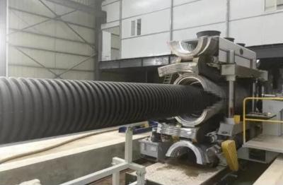 China Full Automatic Dwc Pipe Extrusion Line Dwc Pipe Plastic Line 75-250mm for sale