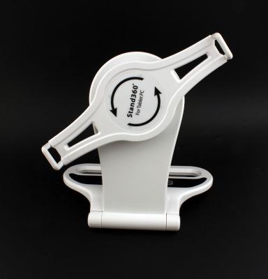 China 360 degree rotation abs potable tablet stand on table, adjustable width 22-30cm for sale
