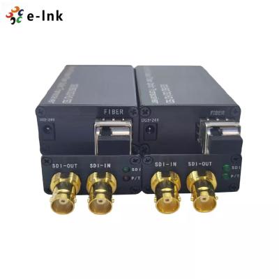 中国 小型BIDI 12G SDI繊維の光学コンバーター前方後方12G SDIのビデオ 販売のため