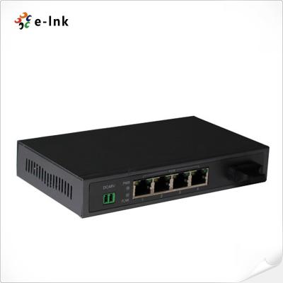 China 48V Power Over Ethernet Switch 10/100/1000 Mbps Fiber To Copper Web Managed Ethernet Switch for sale