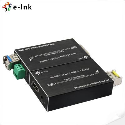 China Mini 4K HDMI Fiber Extender met RS232 en externe audio 5VDC Type C voedingsingang Te koop