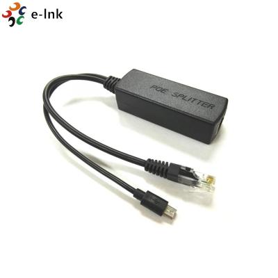 China Enterprise PoE Power Splitter 1000Mbps Gigabit 5V 2A With Micro USB Type C Port for sale