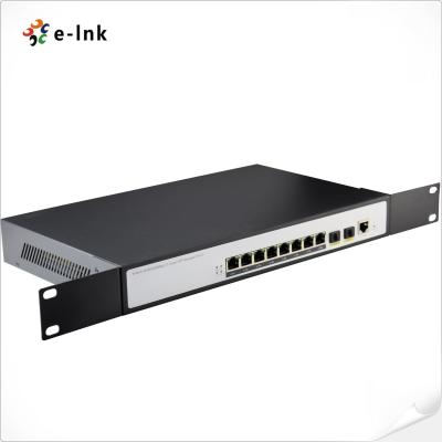 China Commercial Managed Ethernet Switch L2 8 Port 10/100/1000T To 2 Port 100/1000X SFP for sale