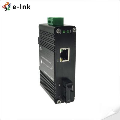 China MDI X DIN Rail Sfp Media Converter 10/100/1000Base-T To 1000Base-X 12-48VDC for sale