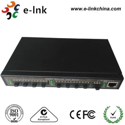 China Unmanaged Gigabit Ethernet Fiber Optic Hub Switch Multimode / Single Mode for sale