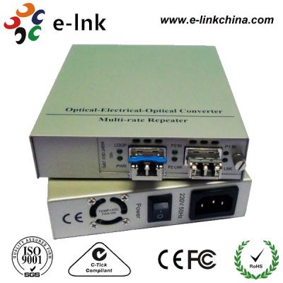 China 10G Fiber Ethernet Media Converter SFP+ to UTP with Build-in Power Supply for sale